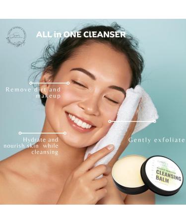 Tallow Cleansing Balm - Natural Waterproof Makeup Remover | Grass-fed Beef Tallow & Papaya Enzyme | Sulphate Free Face Cleanser for Sensitive Skin | Made in USA - 3.17 oz/90 g - Buy Online on GoSupps.com