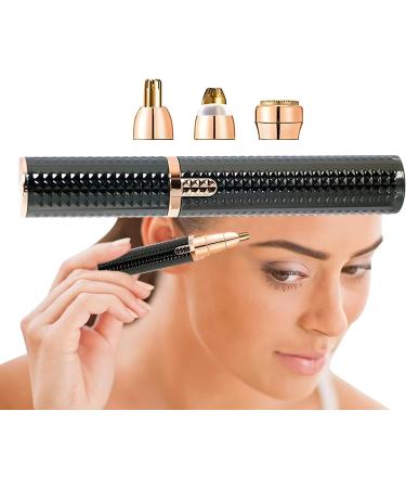 Nose hair trimmer for women precision trimmer for nose and ears painless compact and light waterproof battery operated skinfriendly ideal Black - Buy Online on GoSupps.com