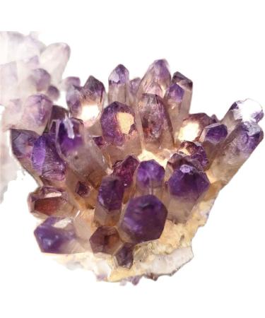 Amethyst Crystals 1pcs Purple Quartz Crystal Cluster Crystal Specimen Amethyst Cluster JIZTGEDM (Size : 300-400g) - Buy Online on GoSupps.com