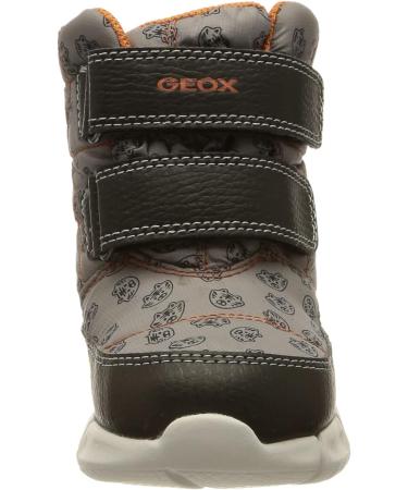 Geox Baby Flexyper Boy B ABX B Hi-Top Sneakers - Grey Orange | Size 6 UK Child - Buy Online on GoSupps.com