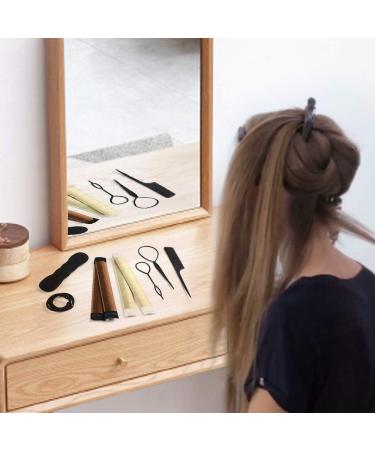 URAQT 26 Pcs Hair Styling Kit Set - Bun Maker, Braid Tool, Twist Accessories for DIY Hair Styles - Black Magic Hair Styling for Girls/Women - Buy Online on GoSupps.com