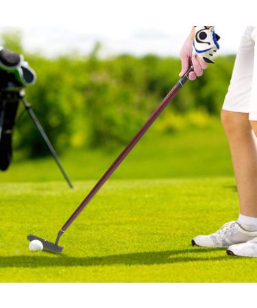 Sturdy Zinc Alloy Golf Putter with Premium Grip | Portable Mini Kids Club for Men, Junior, Adults | Indoor Outdoor Putting Practice | Detachable Push Rod | Right & Left Handed | Rosewood - Buy Online on GoSupps.com