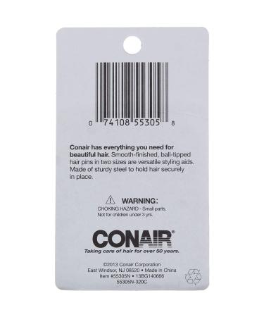 Conair Black Hair Pins - 100 Pieces for Perfect Up-Dos - Buy Online on GoSupps.com