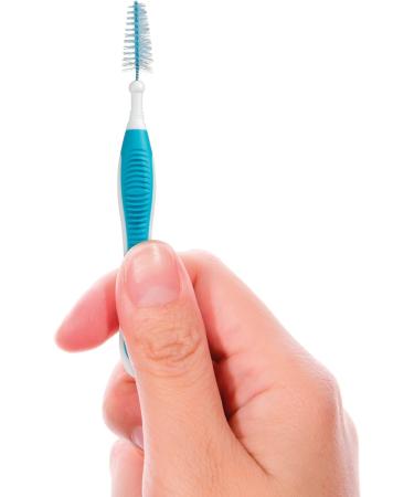 GUM Proxabrush Go-Betweens Reusable Interdental Cleaners Antibacterial Bristles Protective Travel Cap 1614D Blue Size 5 Wide 8 Count Wide 1 count (Pack of 8) Blue - Buy Online on GoSupps.com