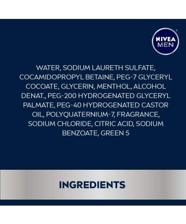 Nivea Men Energy Body Wash Bundle - 3 Pack, 16.9 fl oz Bottles with Mint Extract - Buy Online on GoSupps.com