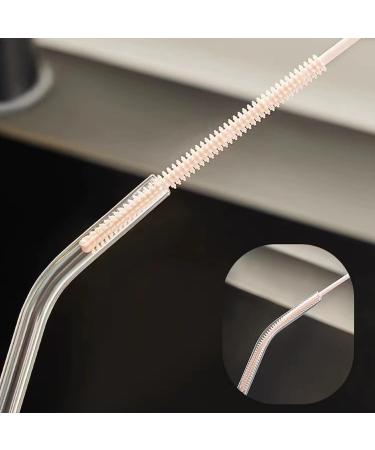 Straw Cleaner Brush - Baby Bottle Cleaner | Bottle Brushes for Cleaning | Crevice Cleaning Brush | Cleaning Brushes for Small Spaces | Silicone Straw Cleaner Brush Long Cleaning Brush for St Pink - Buy Online on GoSupps.com