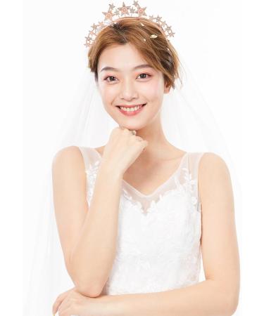 FRCOLOR Rhinestone Star Headband Bridal Tiara and Crowns Headband Star Headdress Goddess Angel Halo Hair Band Star Hair Accessories - Buy Online on GoSupps.com