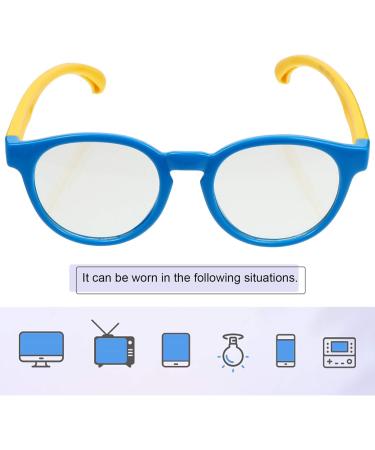 Exceart Blue Light Filter Glasses for Kids - Silicone Frame UV Protection Computer & Gaming - Stylish & Comfortable for Boys & Girls - Buy Online on GoSupps.com