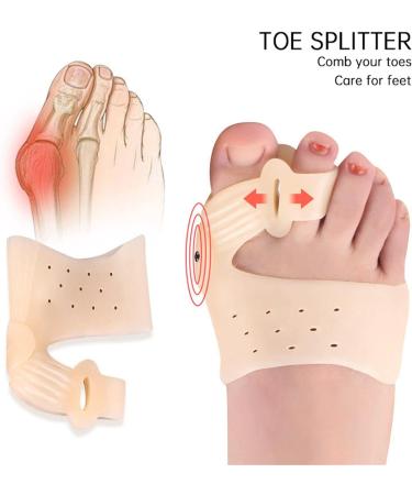 Silicone Bunion Support & Corrector with Hallux Valgus Splint - One Size - Buy Online on GoSupps.com