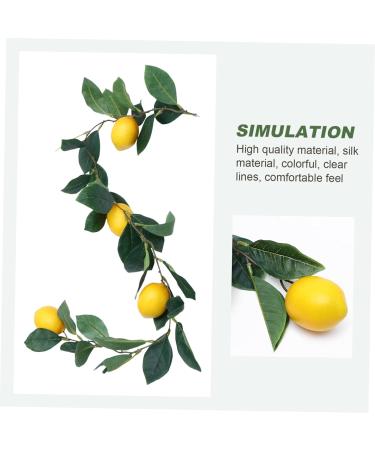 TOPBATHY Hanging Vine Fruit Garland Toys 2 Pcs Simulation Lemon Rattan Food Plastic Fake Plant Lemon Berry Vine Green Toys Yellowx2pcs 100x10cmx2pcs - Buy Online on GoSupps.com