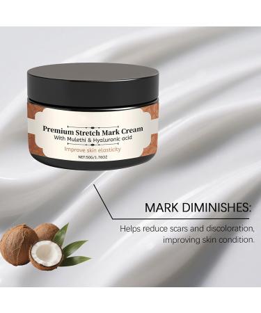 Stretch Mark Cream for Pregnancy - 50g Pregnant Belly Cream - Non-Greasy Moisturizer Prevents Stretch Marks and Improves Elasticity - Buy Online on GoSupps.com