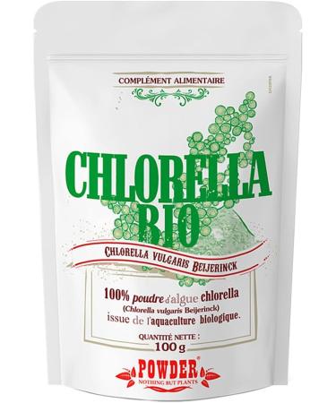 Organic CHLORELLA POWDER * 25 servings/Chlorella powder 100g * Antianemic energy hepatoprotective immune system * Satisfied Guarantee or Rembours * Made in France - Buy Online on GoSupps.com