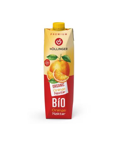 H llinger Premium Nectar d'Orange Bio Jus de Fruits Organique Tetra Pack 1000ml Boisson V g talienne 1 l (Lot de 1)
