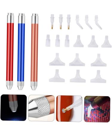 DOITOOL 9 Sets Nail Art Drill Pen Nail Drill Pen Nail Pen Nail Gems Kit Diy Tools Blue Color Ar Red Dotting Pen Head Tip Nail Art Equipment Embroidery 5d Aluminum Alloy Painted Diamond Pen - Buy Online on GoSupps.com