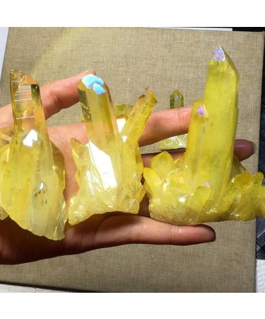 Room Decoration Home Decoration Natural Yellow Crystal Quartz Citrine Cluster Specimen Ornaments Approx 6cm Stones 85-120g - Buy Online on GoSupps.com
