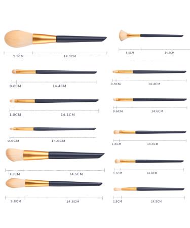 Complete Professional Makeup Brushes Set | Eye & Face Makeup Application Kit - Perfect Beauty Tools for Powder & Cream - Buy Online on GoSupps.com
