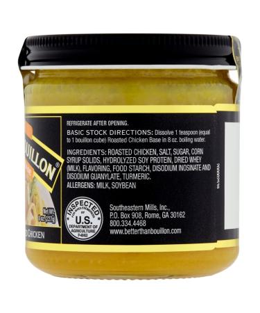 Better Than Bouillon Premium Roasted Chicken Base - 8-Ounce Jar (38 Servings) - Seasoned Roasted Chicken Blendable Base for Enhanced Flavor - Buy Online on GoSupps.com