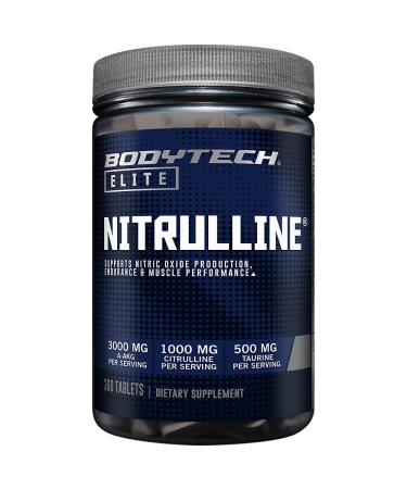 BodyTech Elite Nitrulline a Supports Nitric Oxide Production a 3 000 MG of A-AKG (360 Tablets)