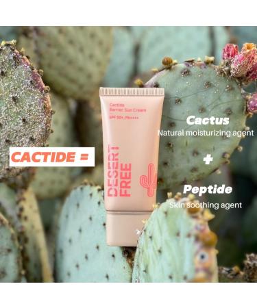 DesertFree Broad Spectrum Sunscreen SPF 50 with Aloe Vera & Vitamin E - Lightweight, Non-Greasy, Water-Resistant, Suitable for All Skin Types - 50ml 1.7 Fl Oz (Pack of 1) - Buy Online on GoSupps.com