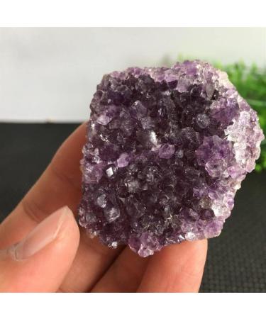 Specimen 75g-85g Natural Amethyst Cluster Quartz Crystal geode Specimen Reiki Crystal Stone - Buy Online on GoSupps.com