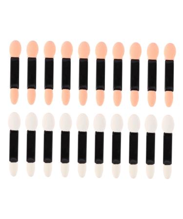 Housoutil 20pcs Professional Double- End Eyeshadow Brushes Eyeshadow Brush Kit Eye Shadow Brush Disposable Set