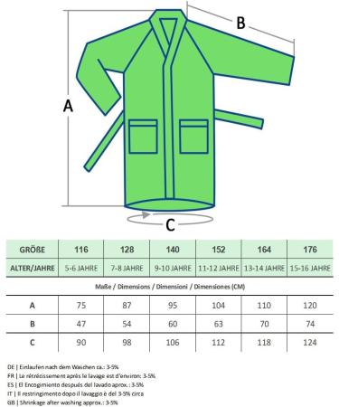 Arus Children's Hooded Bathrobe - 100% Cotton Terry for Boys & Girls | Eco-Tex Certified | Long & Stylish | Large Color Selection - 116 Marine - Buy Online on GoSupps.com