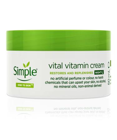 Simple Kind to Skin Vital Vitamin Night Cream - 50ml - Buy Online on GoSupps.com