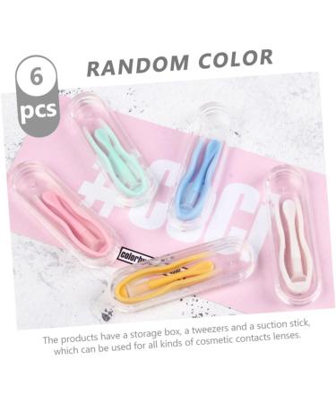 Minkissy Contact Lens Box with Tweezers & Applicator | 30-Sentence Lens Case & Remover Tool | Perfect for Safe Lens Handling - Buy Online on GoSupps.com