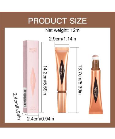 and Bronzer Portable Liquid Highlighter Makeup Stick | 12ml Face Contouring Wand Brightening Air Cushion Applicator for EyeLip Gloss Cheek Lip High Gloss Liquid 04# - Buy Online on GoSupps.com