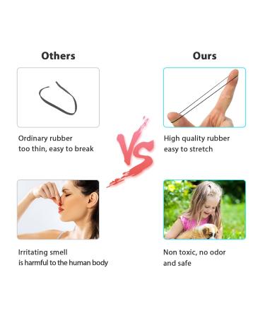 Buy HanyoSheng Mini Hair Ties - 1100 Elastic Bands for Kids & Dreadlocks | Ideal for Hairstyles & Braids - Black - Buy Online on GoSupps.com