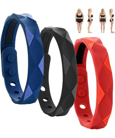 Secretary Sugarreg Bangle Libyi Bangle Sugar Regulator Bangle Dotmalls Bangle Negative Ion Silica Gel Sports Bracelet 6 Hole Adjustment Magnetic Therapy Bracelet for Men & Women (Mix)