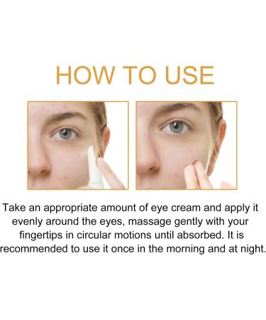  Hengxuan Vitamin C eye contour cream with turmeric anti-aging moisturizing balm for dark circles puffiness and fine lines under-eye moisturizing treatment (1) - Buy Online on GoSupps.com