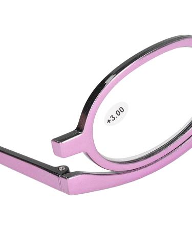 Magnifying Eye Make Up Glasses Cosmetic Eye Glasses with Case Flip Down Cosmetic Reading Glasses Spectacles for Women (+3.00) - Buy Online on GoSupps.com