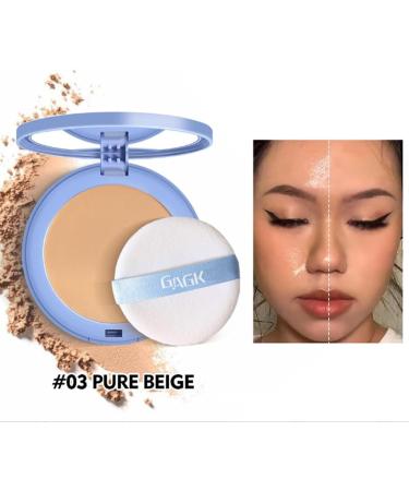 Summer Oil Control Matte Perfections Pressed Powder Sacerdote Lady Polvo Oil Control Face Pressed Powder Matte Setting Powder Makeup Waterproof Long Lasting Finishing Powder (03#) - Buy Online on GoSupps.com