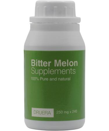 Bitter Melon Supplements 250mg x 240 Vegetable Capsules Shipped from Ceylon by DRUERA - Buy Online on GoSupps.com