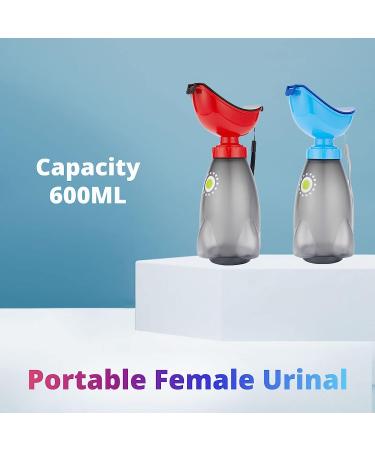 Gowgelit Female Urinal: Wide Opening, Smooth Edge, Leakproof Pee Bottle for Women - Red - Buy Online on GoSupps.com