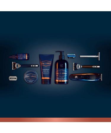 King C. Gillette Men's Shave & Edging Razor Blades - Pack of 3 Refills with Precision Trimmer - Buy Online on GoSupps.com