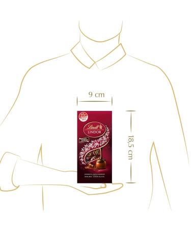 Lindt Lindor Double Chocolate Balls 137g | Premium Whole Milk Chocolate with Melting Filling | Perfect Praline Gift | Buy Internationally - Buy Online on GoSupps.com