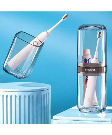 Meijmjia Transparent Travel Toothbrush Holder & Toothpaste Box - Portable Antibacterial Design for Home Camping & School - Dust-Proof Blue - Buy Online on GoSupps.com
