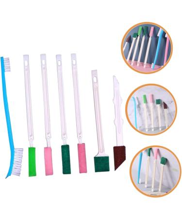 Solustre 7-Piece Toilet and Keyboard Joint Cleaning Brush Set - Nonwoven Fabric Small Room & Auto Inside Window Groove Cleaner - Buy Online on GoSupps.com