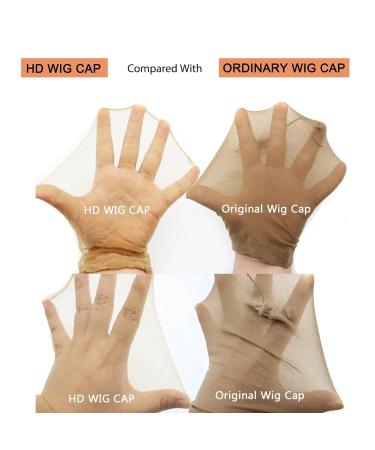 RECOOL HD Wig Cap for Lace Front Wig - Transparent Wig Cap for Stocking Caps - Invisible Wig Accessories - 2 Pack (4 PCS) - Buy Online on GoSupps.com