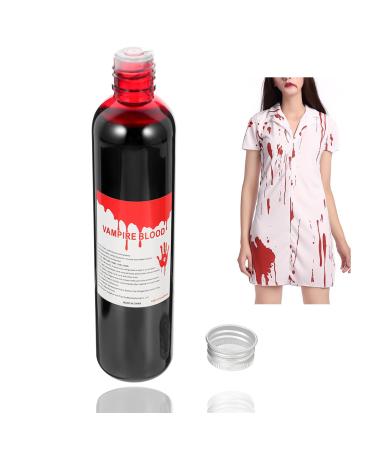 LZYLLS Fake Blood Spray Washable 2.1oz(60ML) Fake Liquid Blood Splatter for Zombie Bride Clothes Vampire and Halloween Monster SFX Scary Clown Makeup & Dress Up Etc 1 Pack