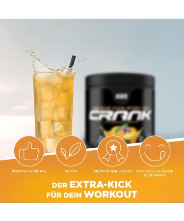 Buy ESN Crank Tropical Punch - 380g Complete Pre-Workout Booster | International Shipping Available - Buy Online on GoSupps.com