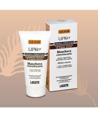 Guam Upper Hair Restructuring Mask with Undaria Algae - Repairing Dry & Damaged Hair | Made in Italy 150ml - Buy Online on GoSupps.com