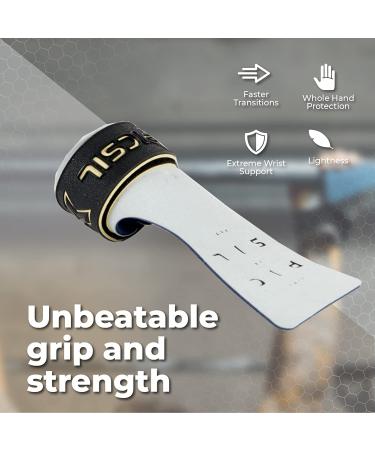 PICSIL Condor Grips - No Hole Leather Hand Grips for Gymnastics, Cross Training, Pull Ups, Weightlifting - Coral (S-M) - Buy Online on GoSupps.com