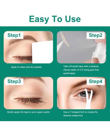480 Invisible Eyelid Stripes & Loophola Tapes Double-Sided Lift for Bumps & Droops | Quick & Easy Application with Tweezers - Size L - Buy Online on GoSupps.com