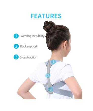 ZCLNYVGJ GUOWGANG Support Belt Adjustable Back Posture Corrector Clavicle Spine Back Shoulder Lumbar Posture Correction (Color : Blue Size : Medium) (Gr L) - Buy Online on GoSupps.com