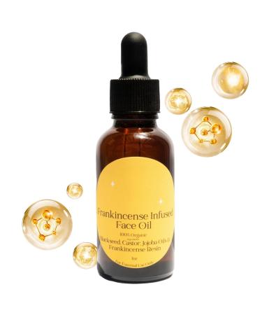 G n rique Frankincense Resin Infused Castor Oil 8/3/3 Centimeters Organic Face Oil Lightweight Face Moisturizer 1oz Natural for Hydrating and Massaging Skin