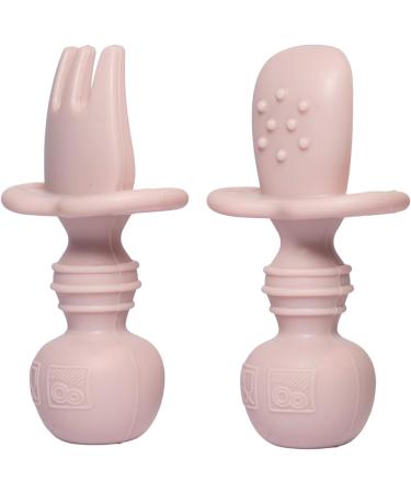 Sodatch Baby Cutlery Blush - 100% Food Grade Silicone Utensils | BPA Free & Easy Grip - Buy Online on GoSupps.com