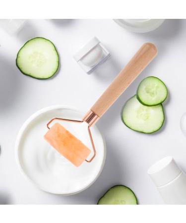 Buy Rose Quartz Face Roller - Facial Beauty Roller for Relaxation & Massage - Perfect for Face Eyes Neck & Body - Buy Online on GoSupps.com